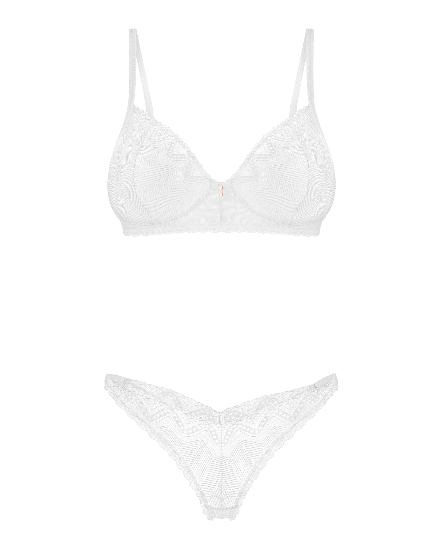 Sexy Sheer Demi Bra & Thong Panty Obsessive Alissium